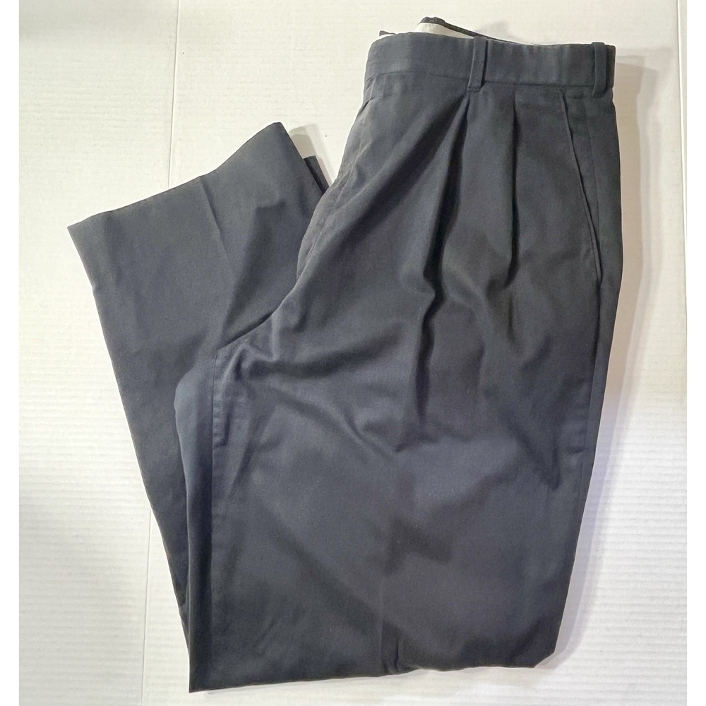Vintage Burberry Golf Pants Men's 38x28 Black Old Money Quiet Luxury Hemmed‎